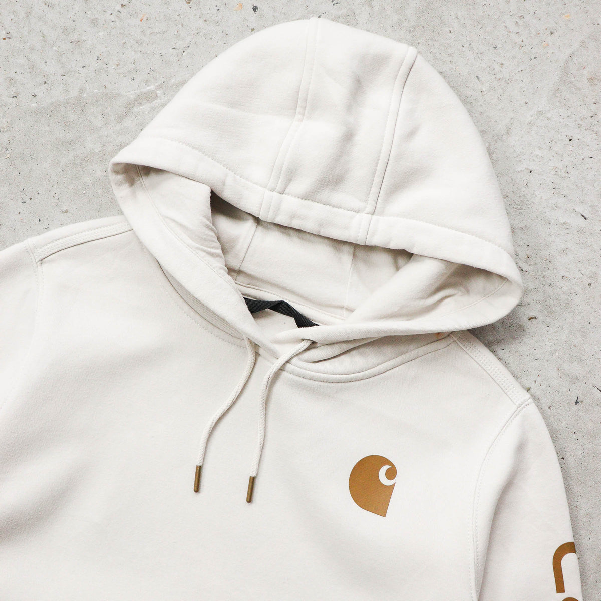 Carhartt Logo Patch Spellout Hoodie - 2000s (S)