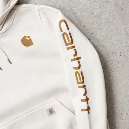 Carhartt Logo Patch Spellout Hoodie - 2000s (S)