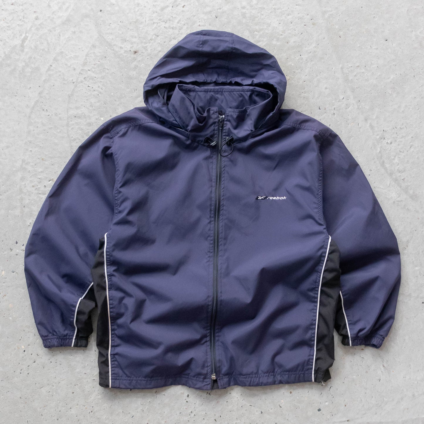 Reebok Spellout Technical Windbreaker Jacket - 90s (S)