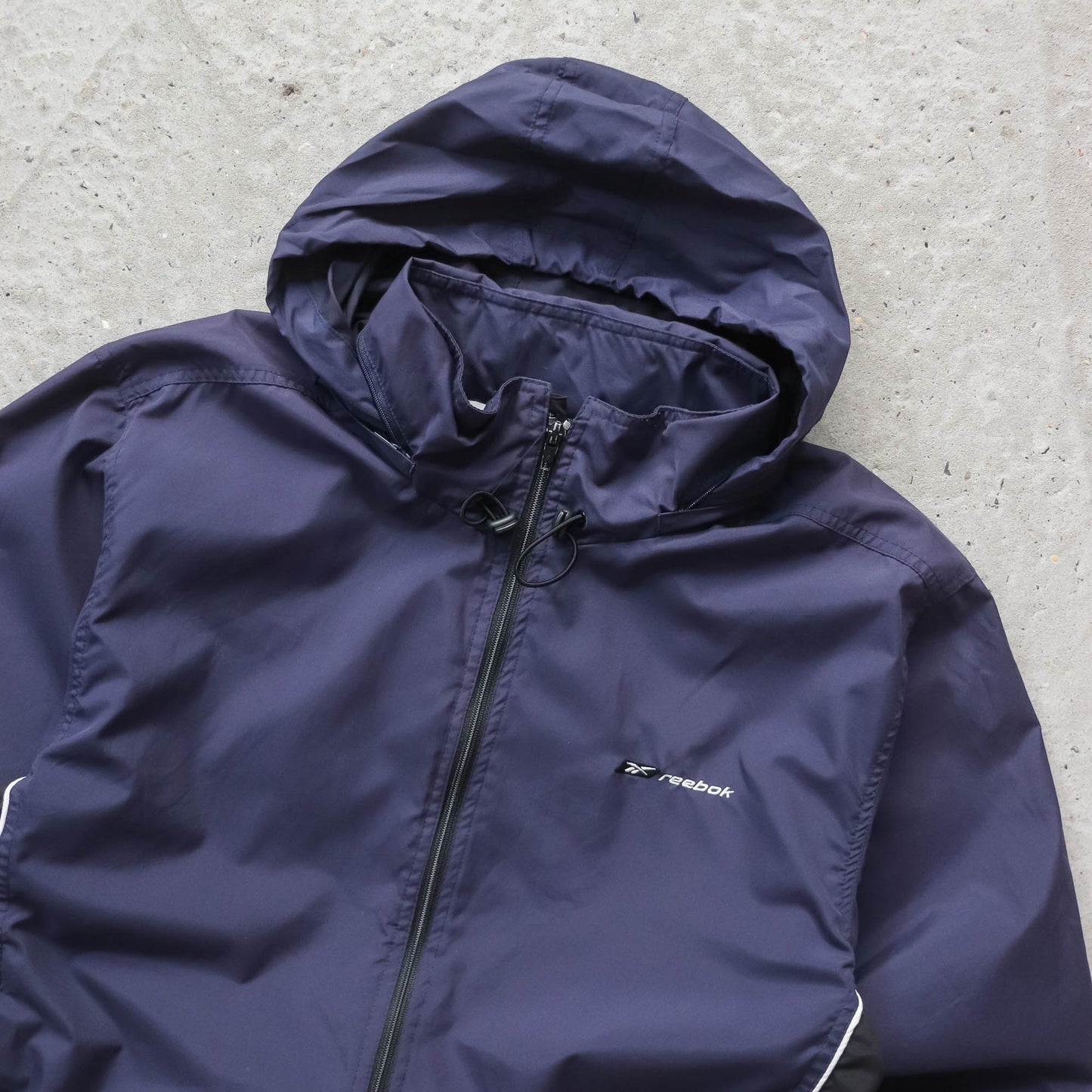 Reebok Spellout Technical Windbreaker Jacket - 90s (S)