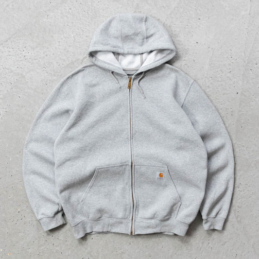 Carhartt Logo Patch Zip-Up Hoodie - 2000s (L)