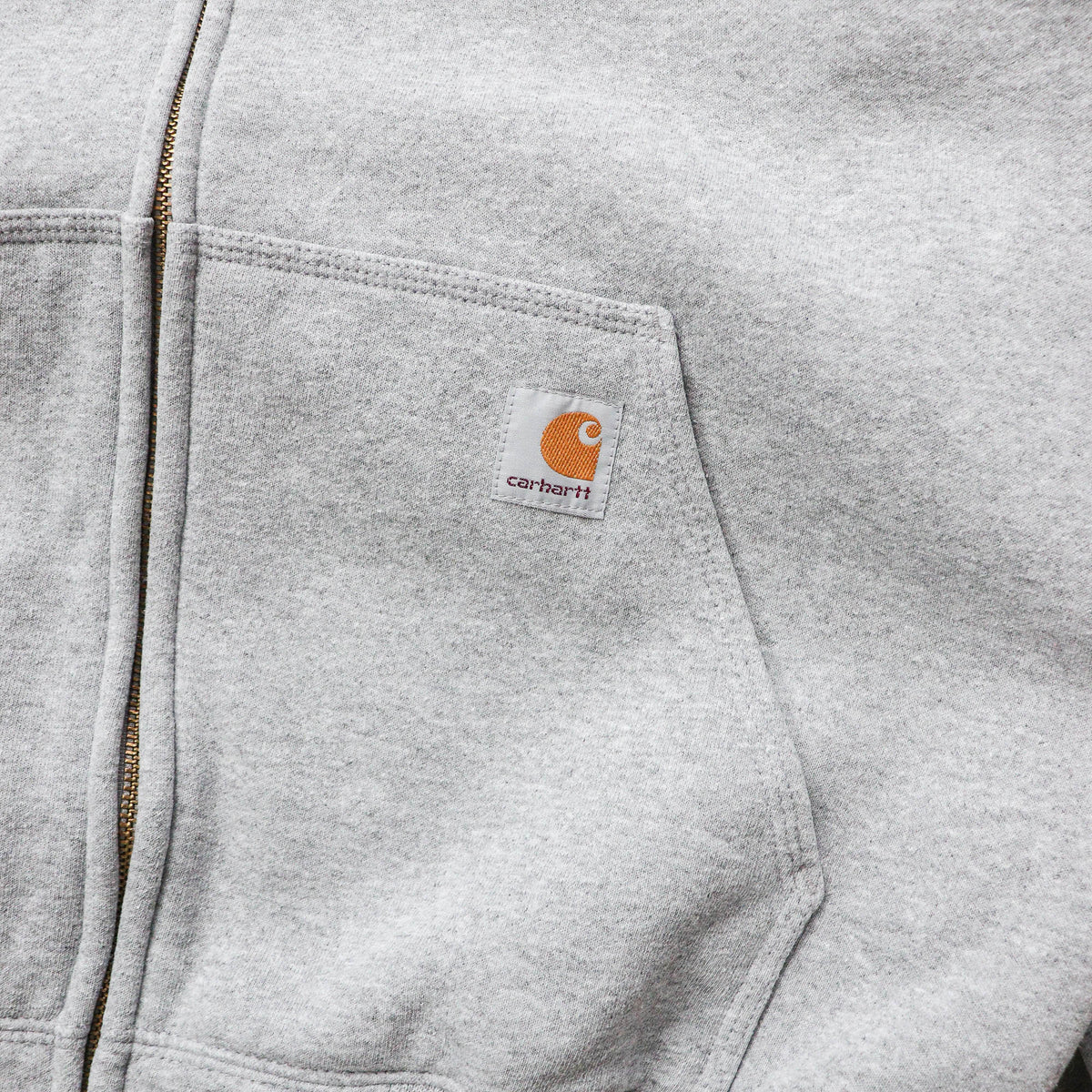 Carhartt Logo Patch Zip-Up Hoodie - 2000s (L)