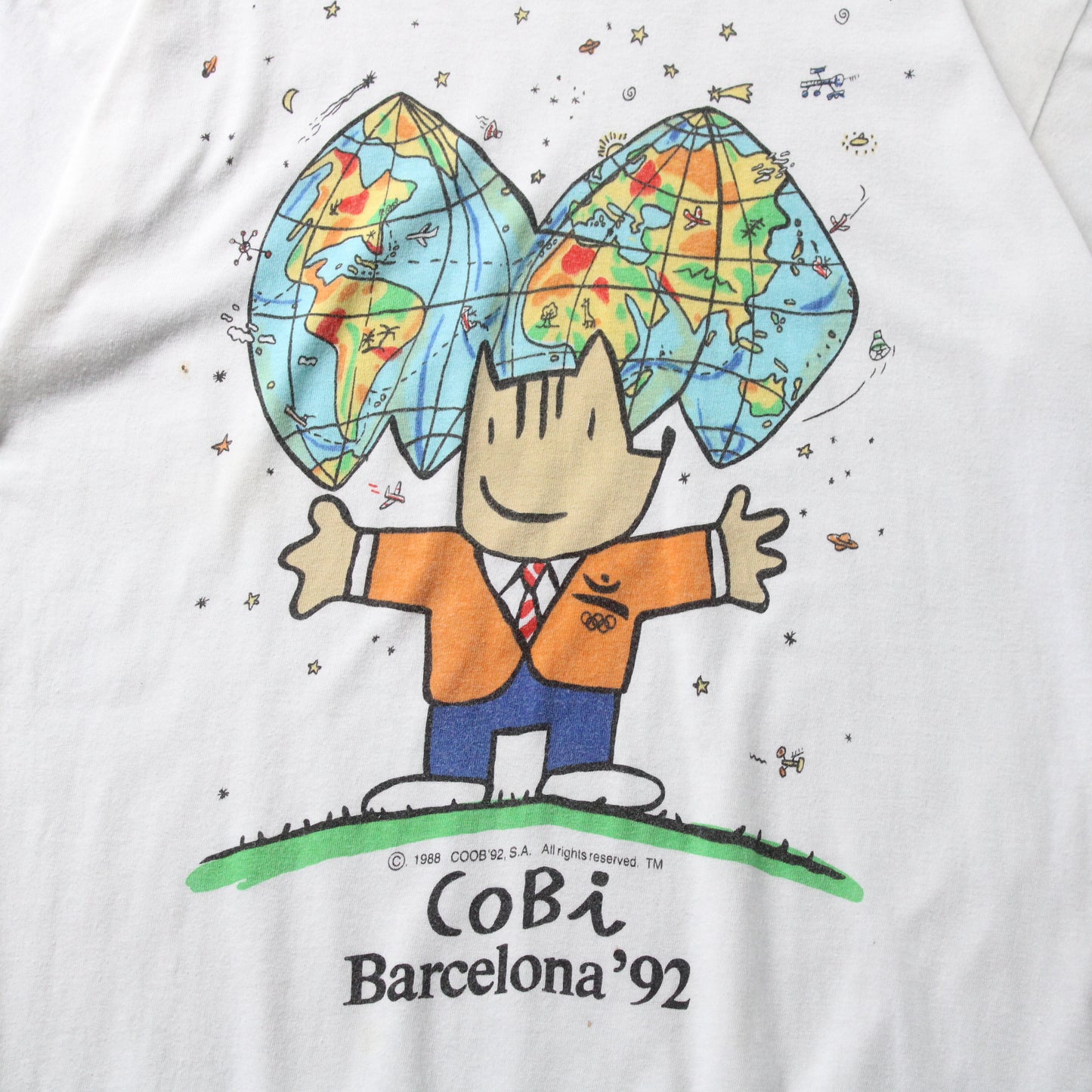 Vintage 1992 Barcelona Olympics Cobi Tee - L