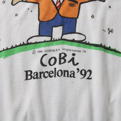 Vintage 1992 Barcelona Olympics Cobi Tee - L