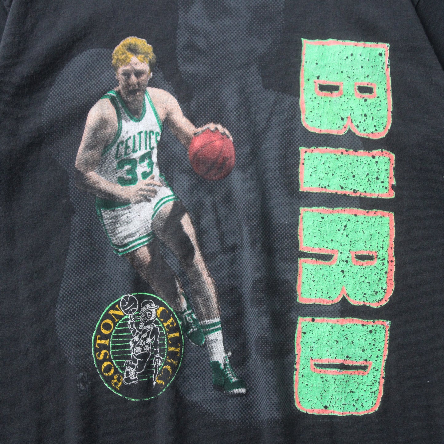 Vintage 1990 Larry Bird Boston Celtics NBA Tee - L