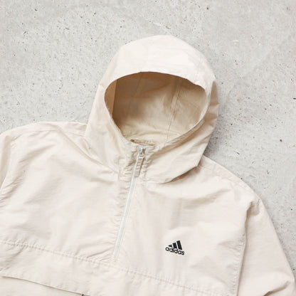 Adidas 1/4 Zip Anorak Windbreaker Jacket - 90s (L)
