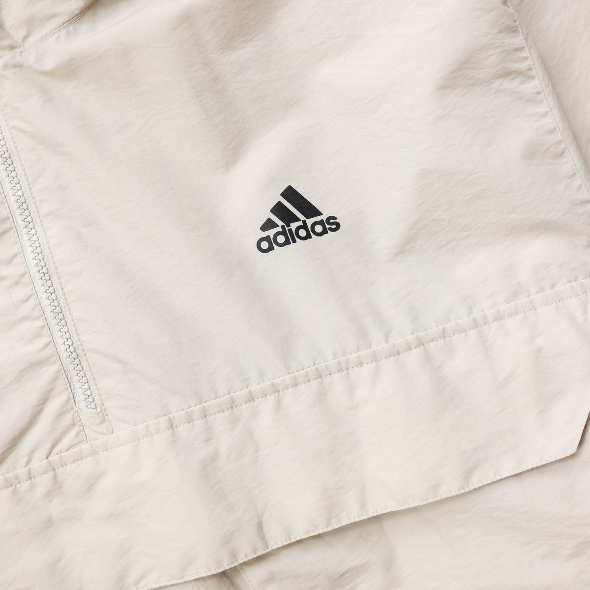 Adidas 1/4 Zip Anorak Windbreaker Jacket - 90s (L)
