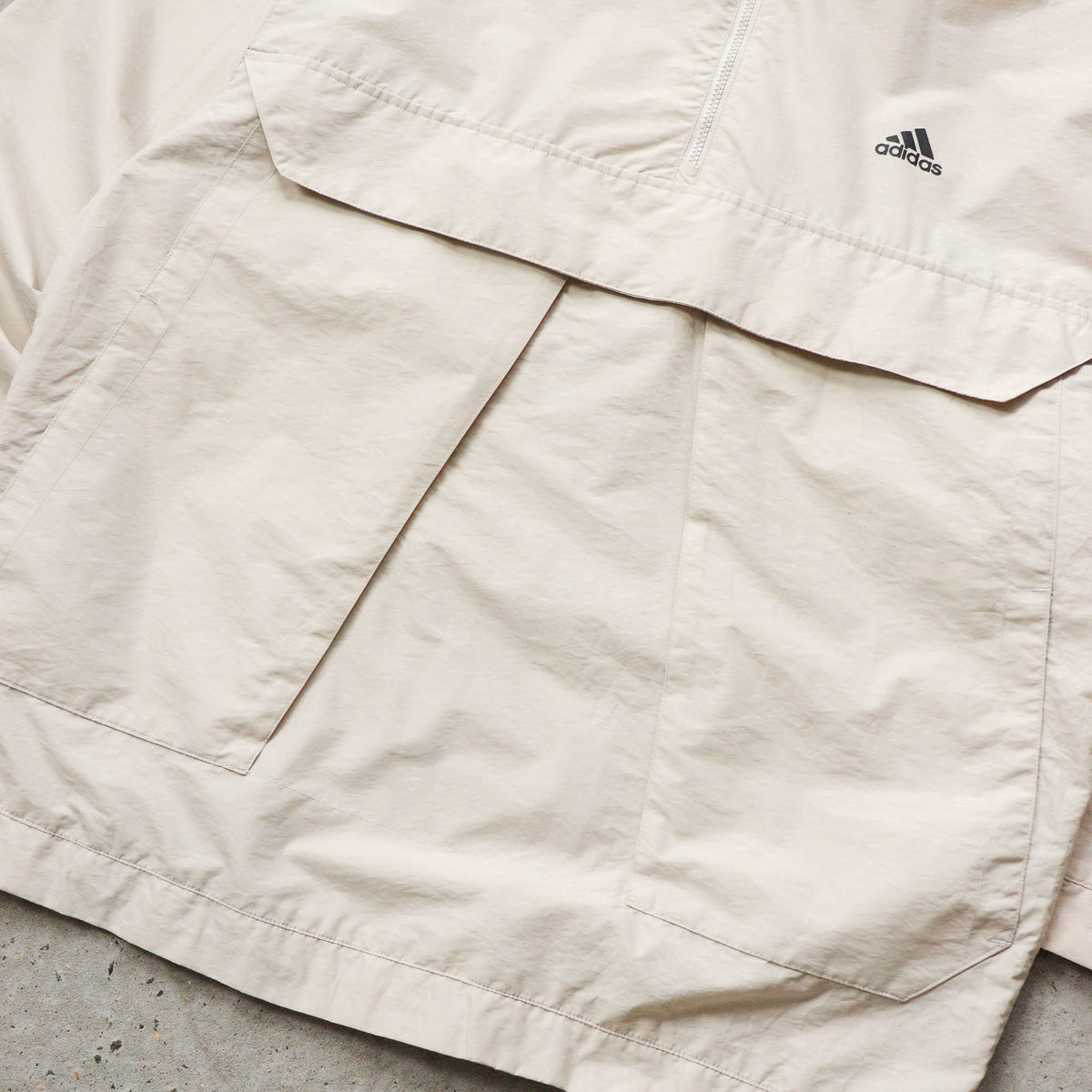 Adidas 1/4 Zip Anorak Windbreaker Jacket - 90s (L)