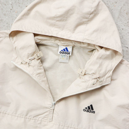 Adidas 1/4 Zip Anorak Windbreaker Jacket - 90s (L)
