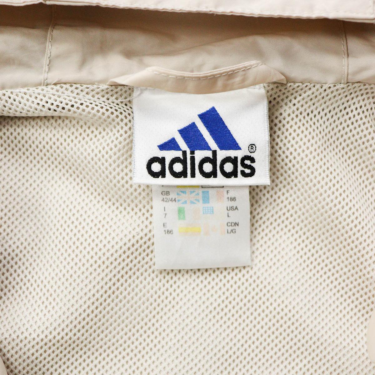 Adidas 1/4 Zip Anorak Windbreaker Jacket - 90s (L)