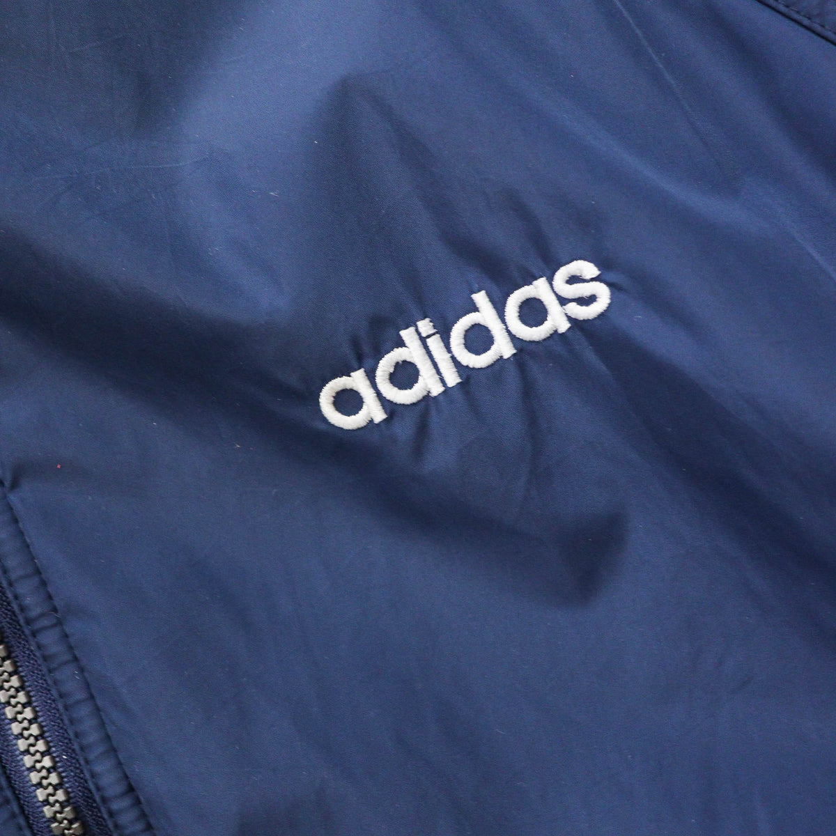 Adidas Big Logo Reversible Hooded Jacket - 90s (L)