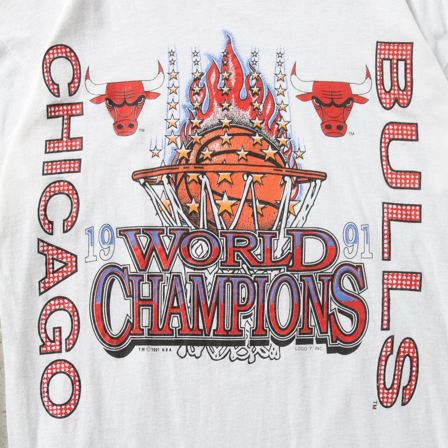 Vintage 1991 Chicago Bulls NBA Champions Tee - L