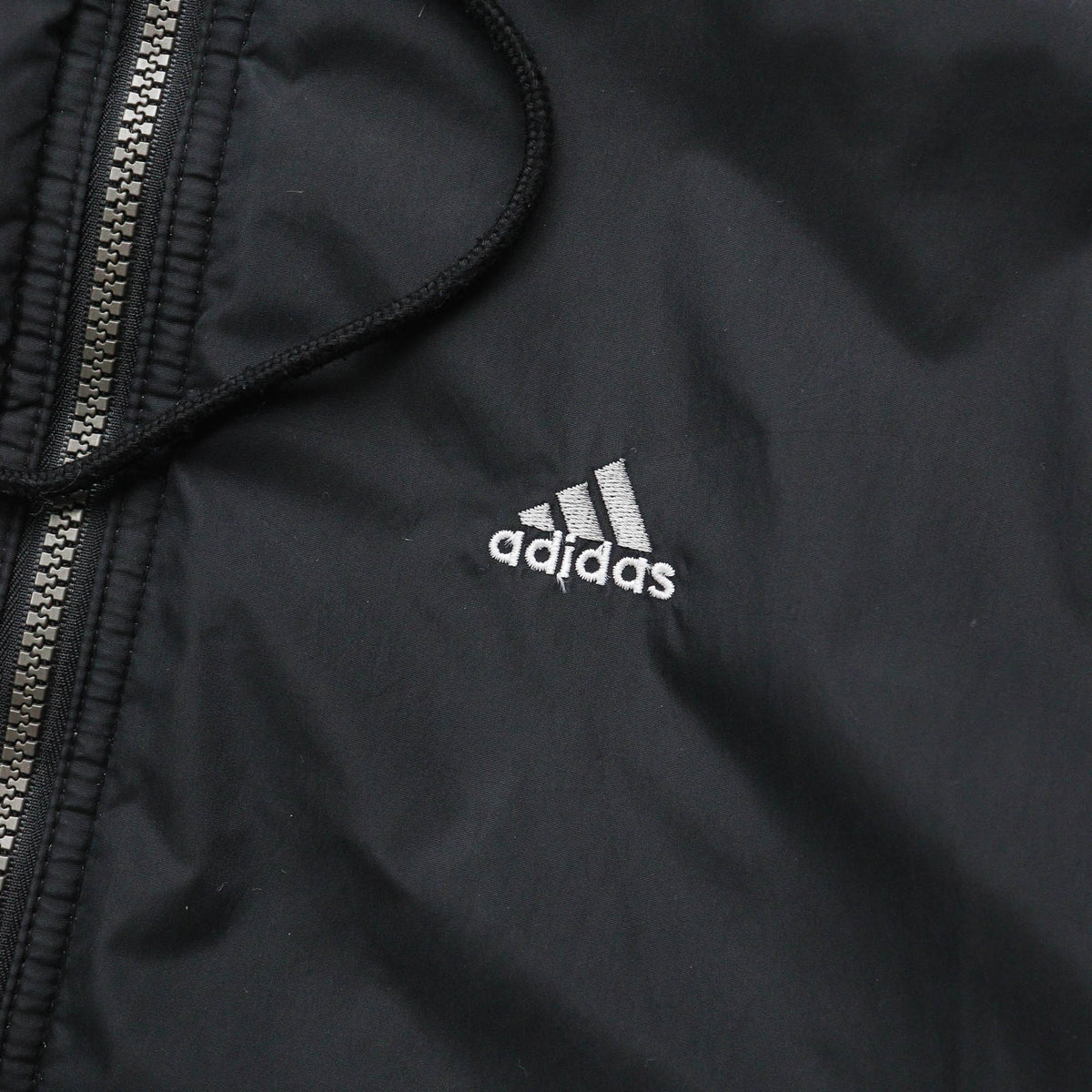 Adidas Big Logo Reversible Hooded Jacket - 90s (XL)