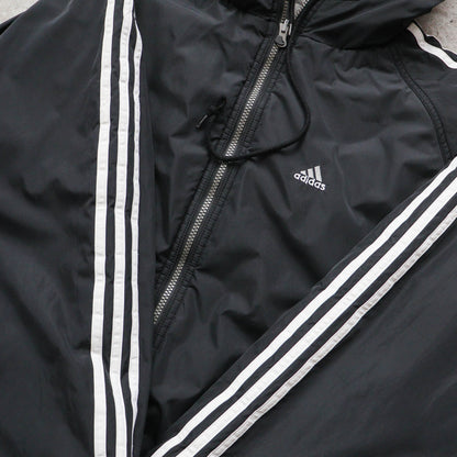 Adidas Big Logo Reversible Hooded Jacket - 90s (XL)