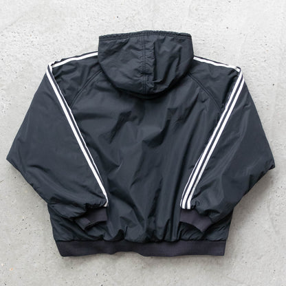 Adidas Big Logo Reversible Hooded Jacket - 90s (XL)