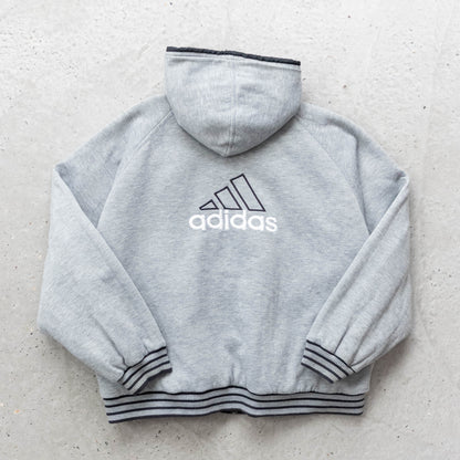 Adidas Big Logo Reversible Hooded Jacket - 90s (XL)
