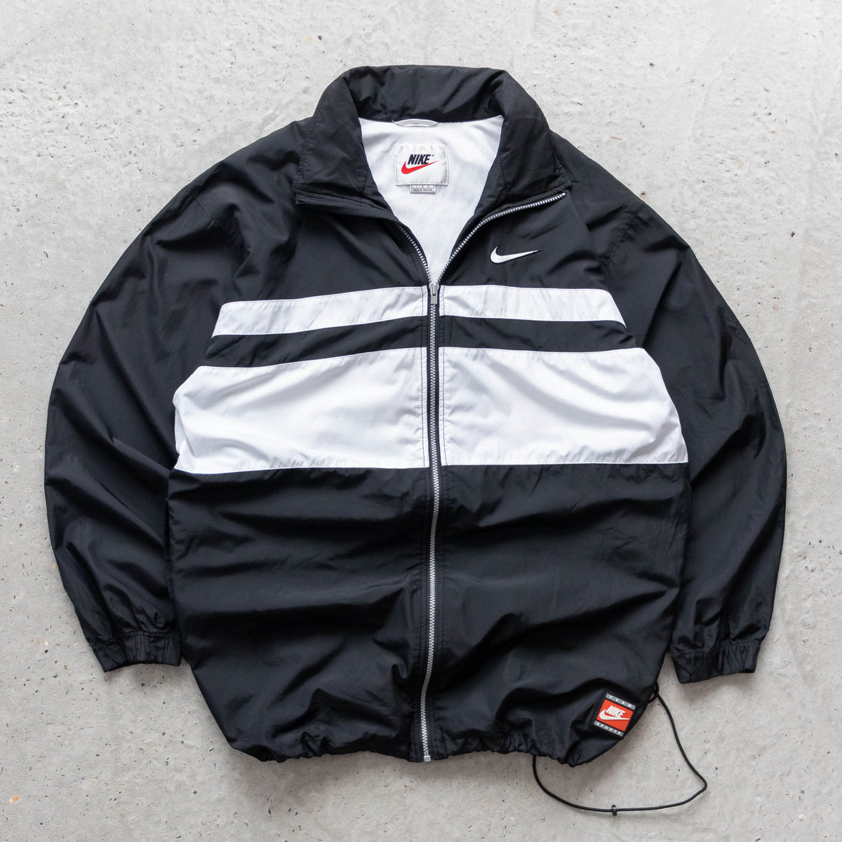 Nike Mini Swoosh Colour Block Windbreaker Jacket - 90s (L)