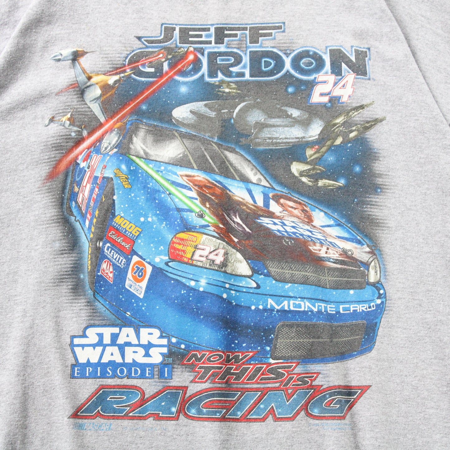 Vintage 1999 Star Wars Jeff Gordon NASCAR Tee - XXL