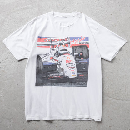 Vintage 1994 Mario Andretti Formula 1 Racing Tee - XL