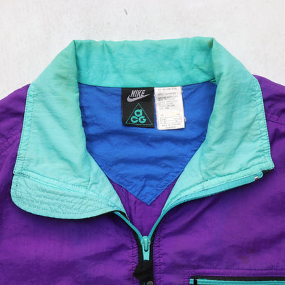 Vintage 90s Nike ACG Iridescent Windbreaker Jacket - M