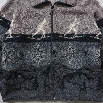 Woolrich Alpine Skier Sherpa Fleece Jacket – 90s (M)