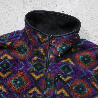 REI Outdoors Aztec Print 1/4 Zip Fleece Pullover - 90s (XL)