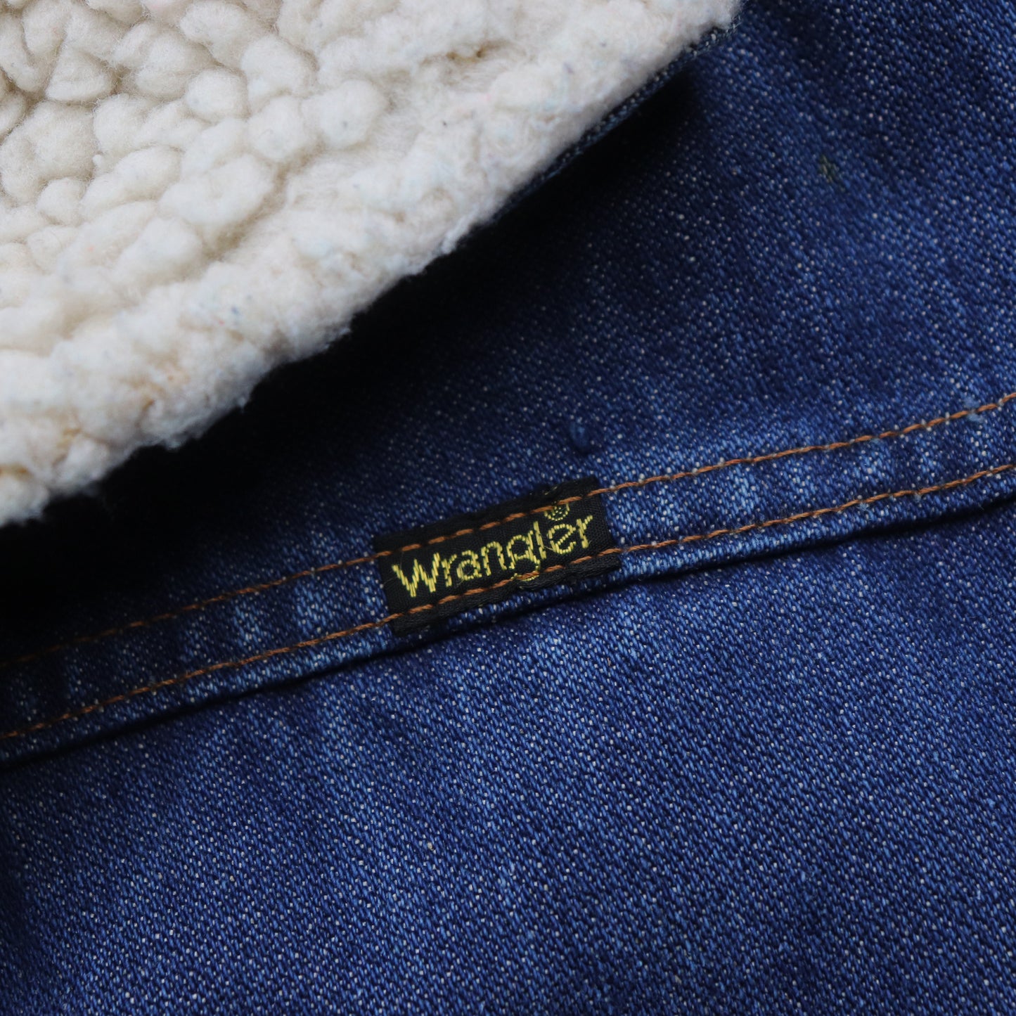 Vintage 70s Wrangler Denim Sherpa Wrange Coat - M