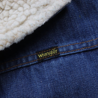 Vintage 70s Wrangler Denim Sherpa Wrange Coat - M