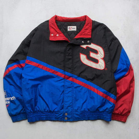 Vintage 90s Dale Earnhardt NASCAR Racing Puffer Jacket - L