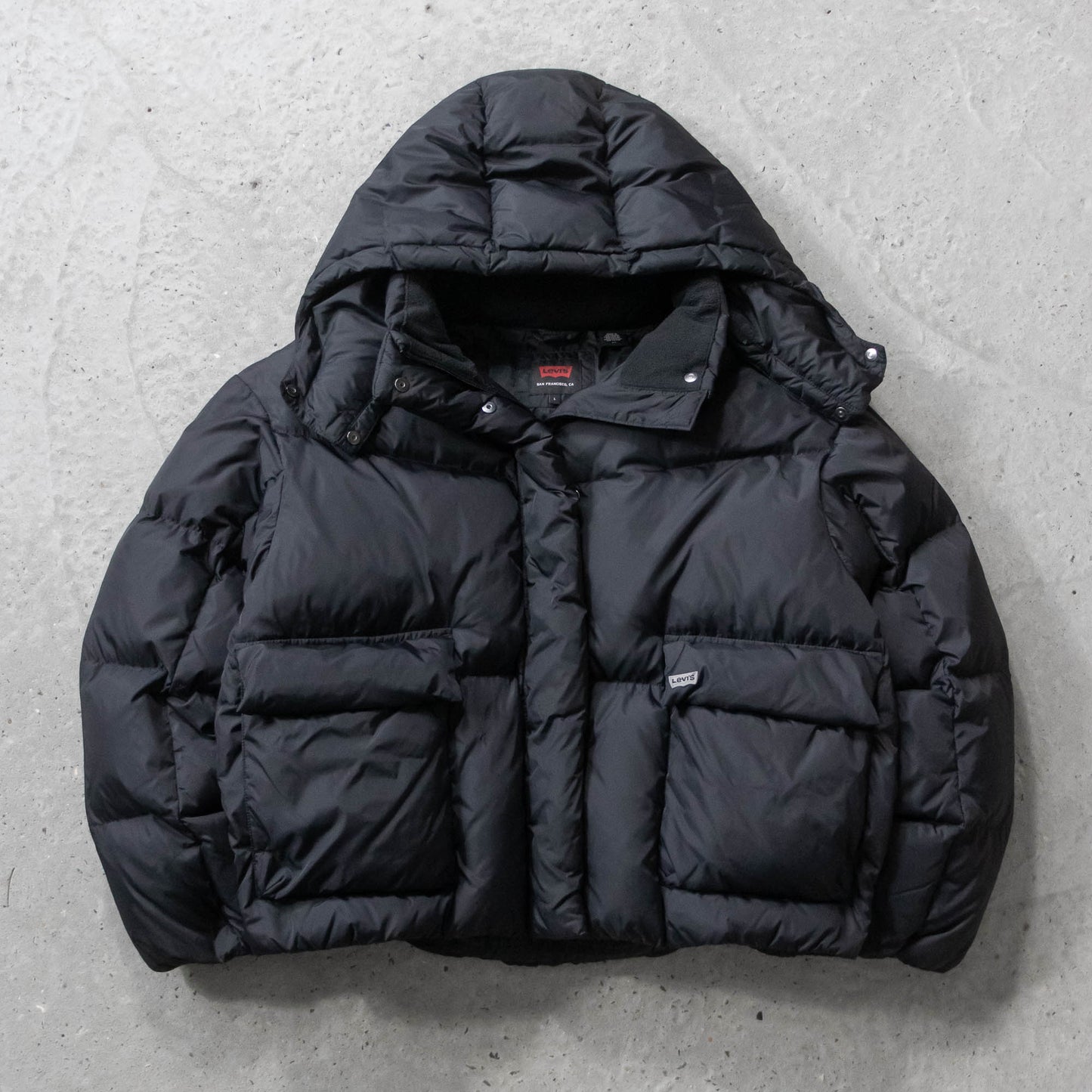 Levi's Cropped Bubble Puffer Down Jacket - 2000s (Women's L)
