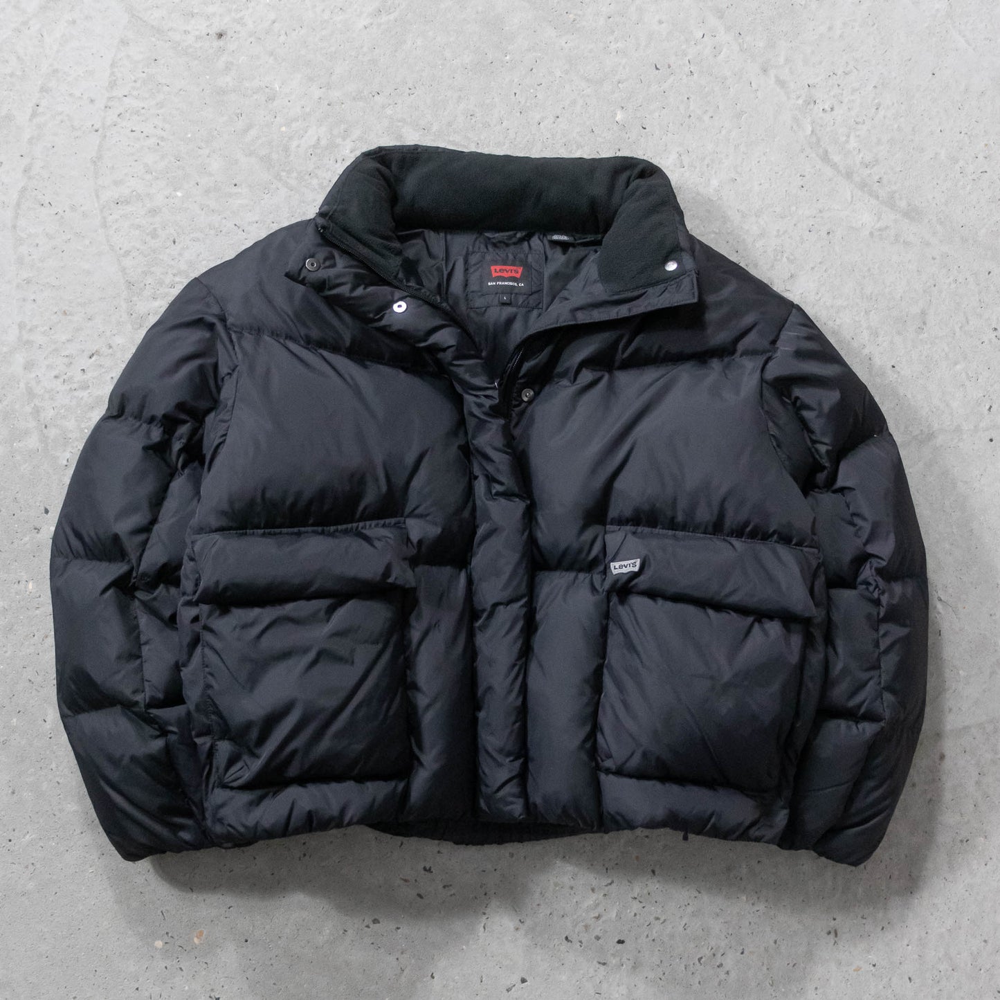 Levi's Cropped Bubble Puffer Down Jacket - 2000s (Women's L)