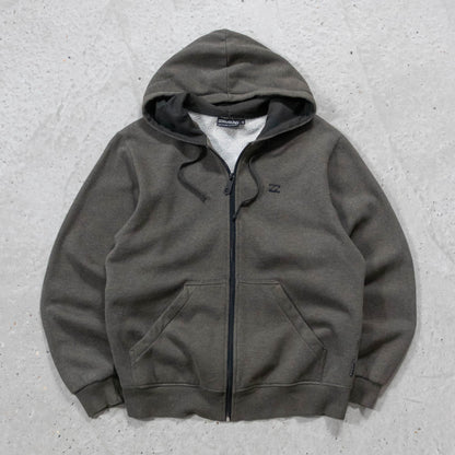 Billabong Embroidered Logo Zip-Up Hoodie - 2000s (M)