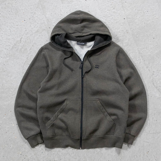 Billabong Embroidered Logo Zip-Up Hoodie - 2000s (M)