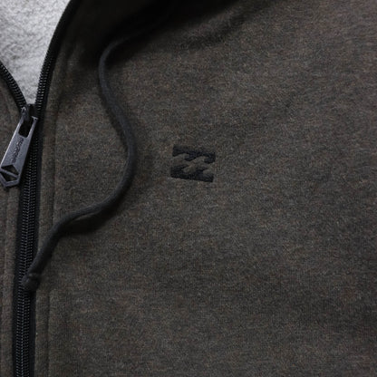 Billabong Embroidered Logo Zip-Up Hoodie - 2000s (M)