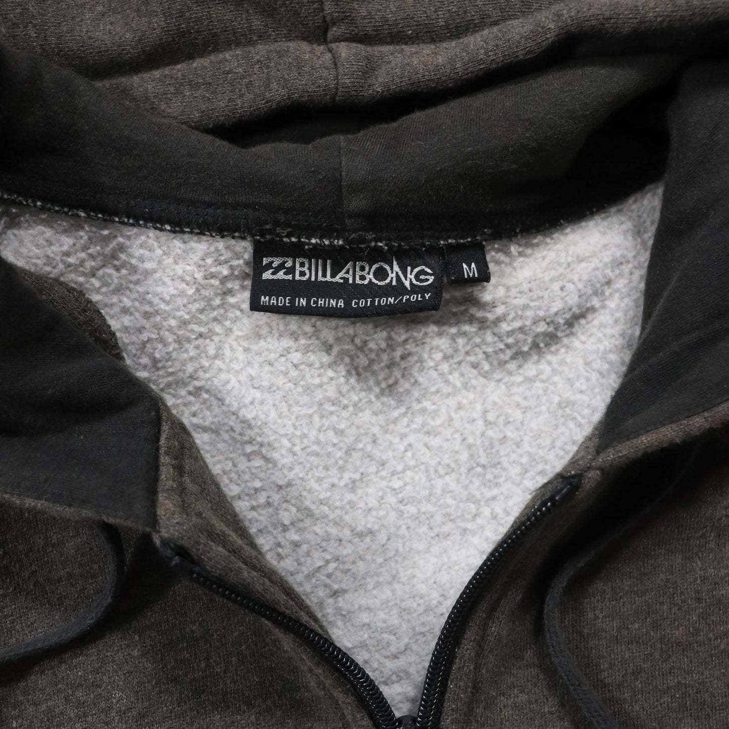 Billabong Embroidered Logo Zip-Up Hoodie - 2000s (M)