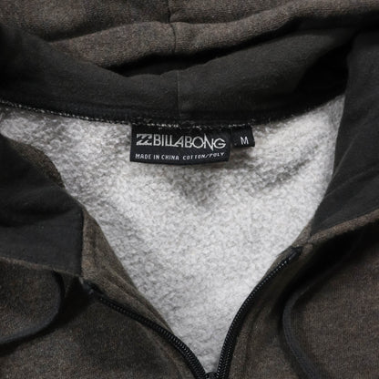 Billabong Embroidered Logo Zip-Up Hoodie - 2000s (M)