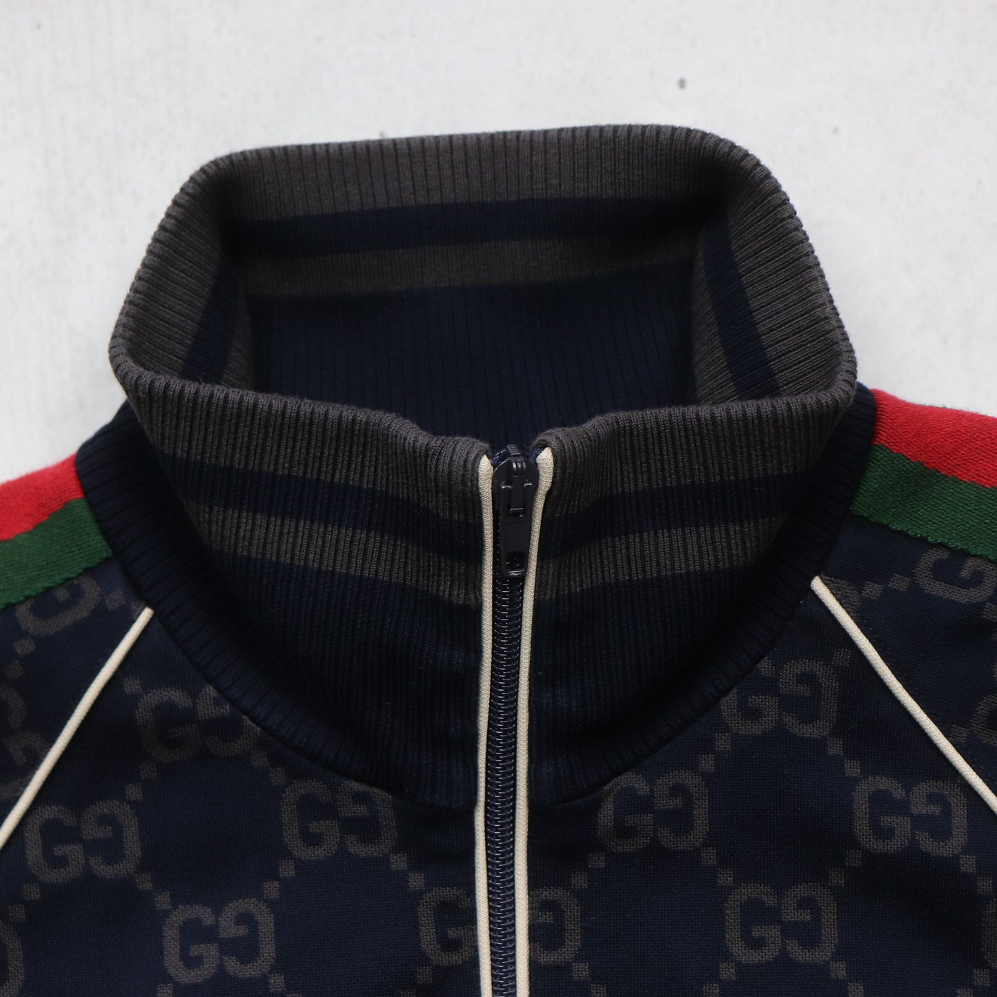 Gucci GG Monogram Cotton Jersey Track Jacket - L