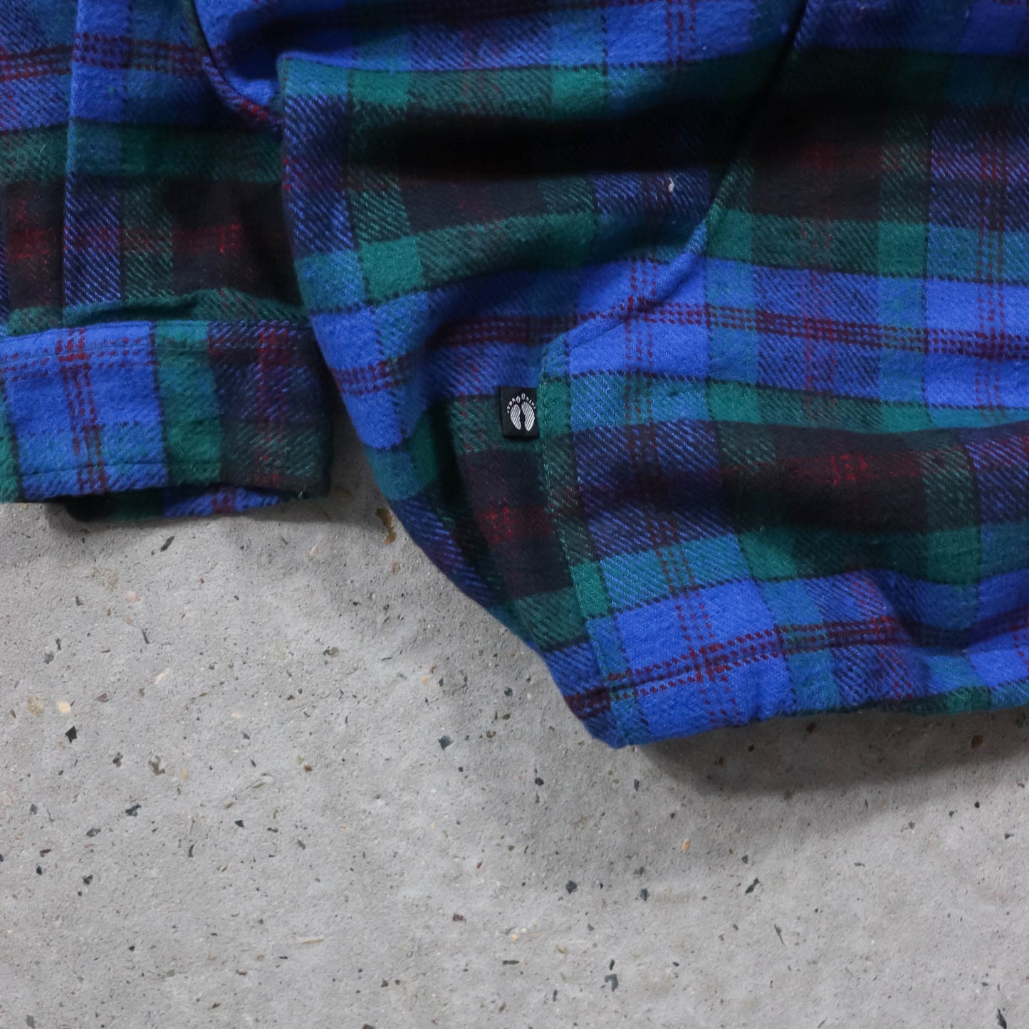 Hang Ten Hooded Flannel Pullover - 80s (L)