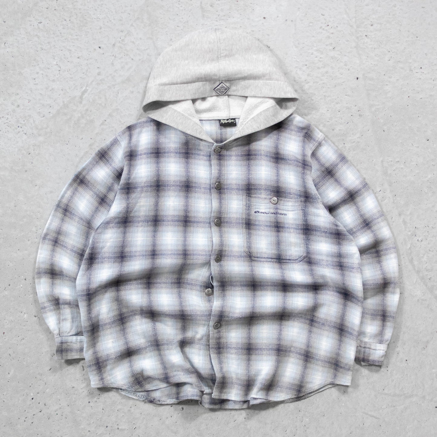 Maui & Sons Hooded Flannel Shirt - 90s (L)