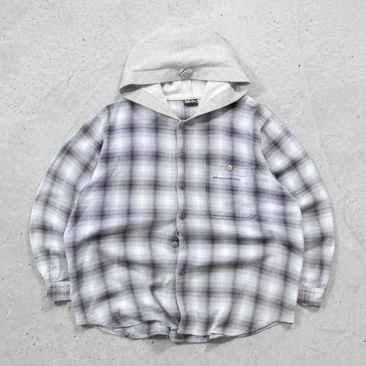Maui & Sons Hooded Flannel Shirt - 90s (L)