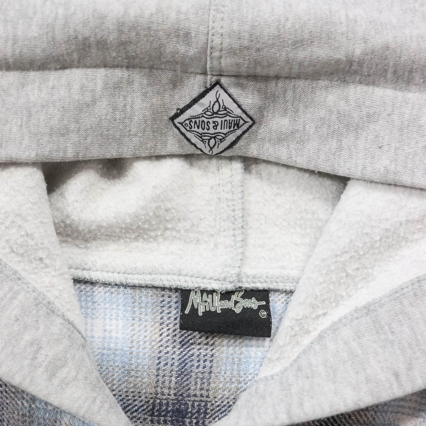 Maui & Sons Hooded Flannel Shirt - 90s (L)