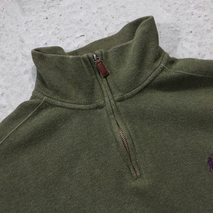 Polo Ralph Lauren 1/4 Zip Knit Sweater - 2000s (L)