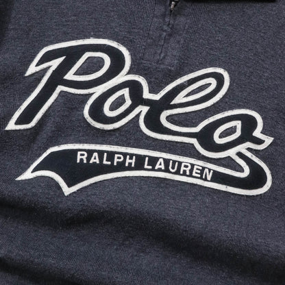Polo Ralph Lauren Script Logo 1/4 Zip Knit Sweater - 2000s (XXL)