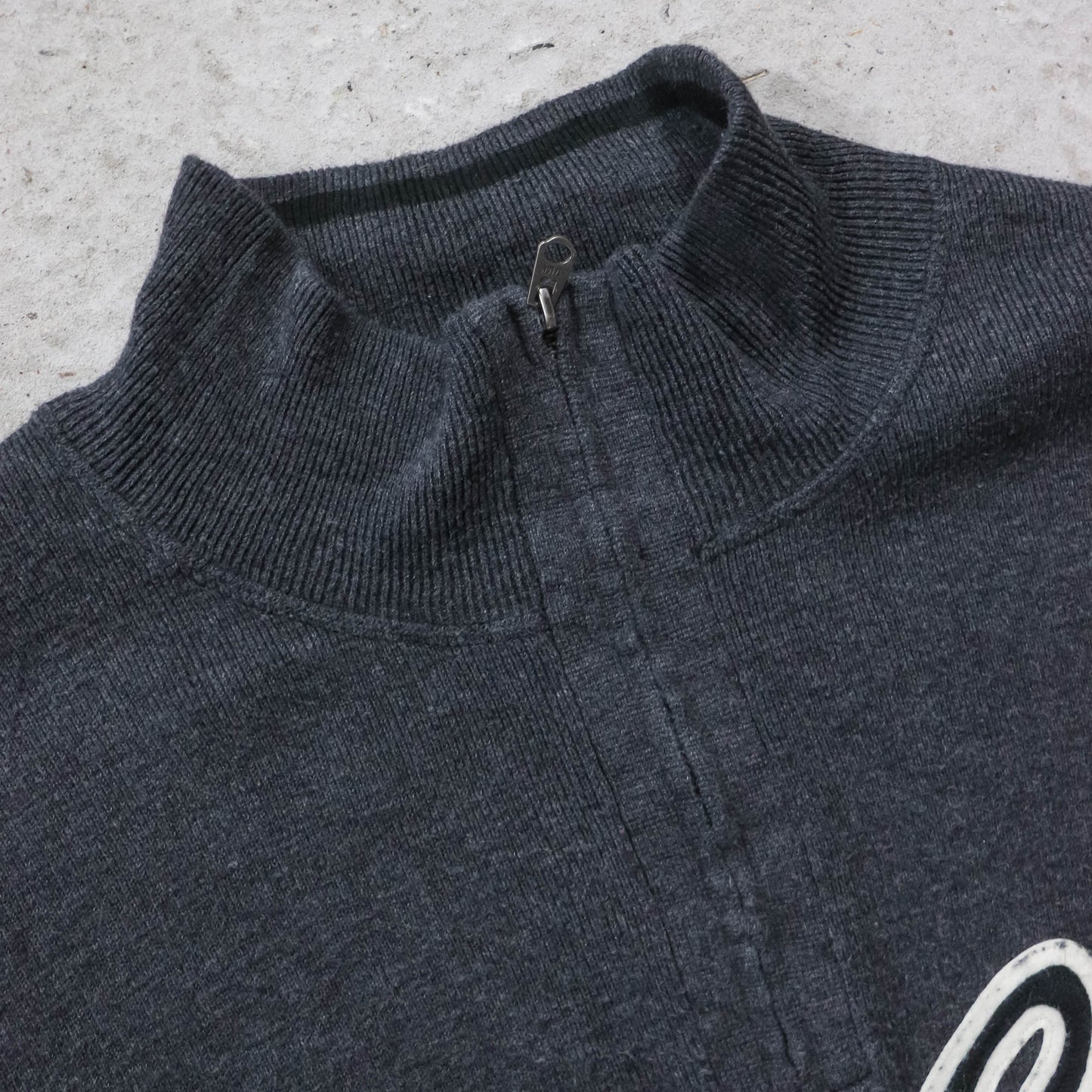 Polo Ralph Lauren Script Logo 1/4 Zip Knit Sweater - 2000s (XXL)