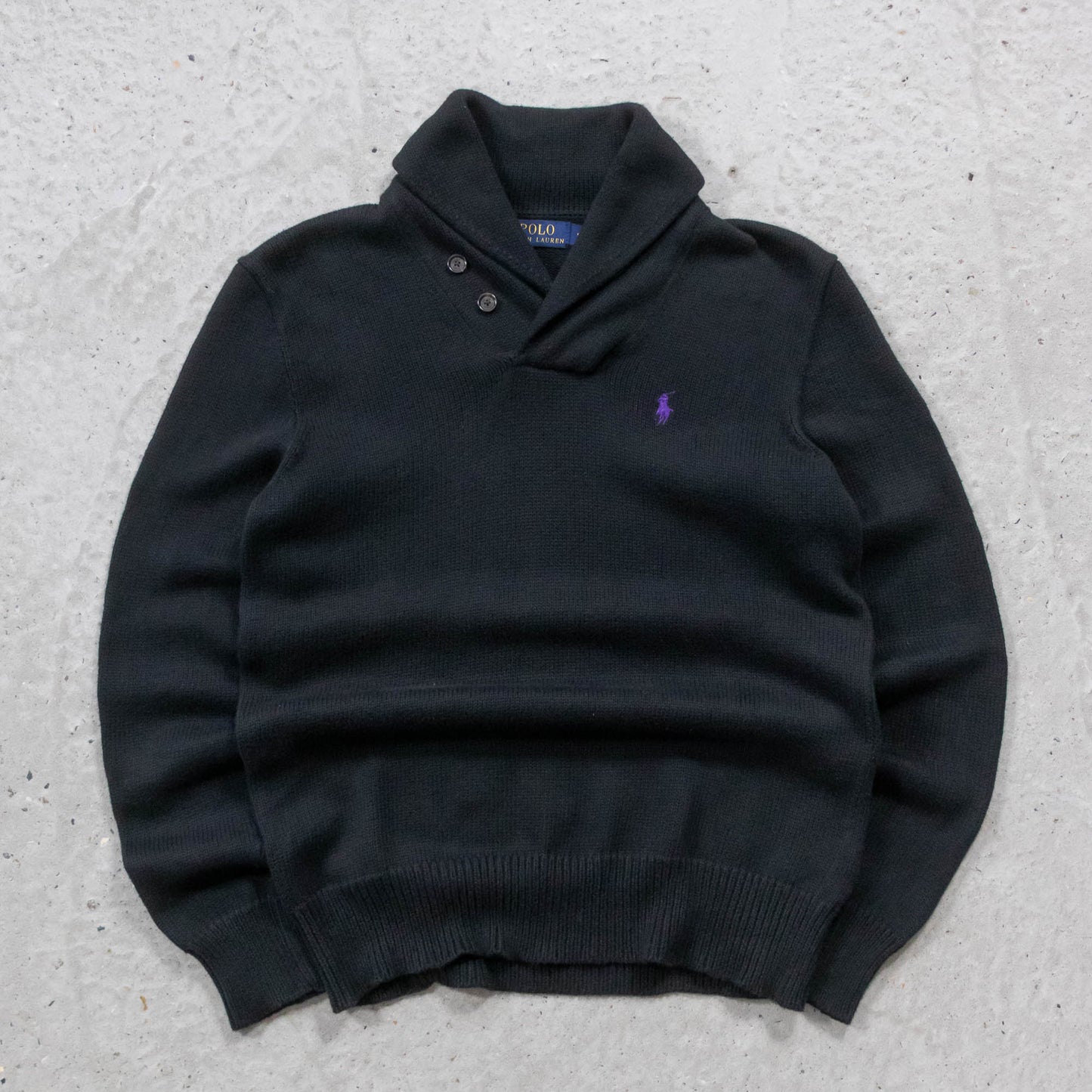 Polo Ralph Lauren Shawl Collar Knit Sweater - 2000s (S)