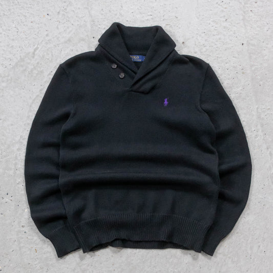 Polo Ralph Lauren Shawl Collar Knit Sweater - 2000s (S)