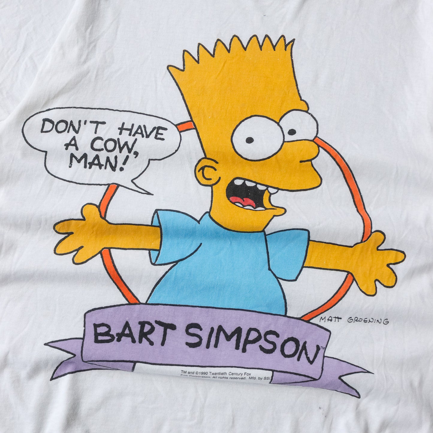 Vintage 1990 The Simpsons Bart Simpson Tee - XL