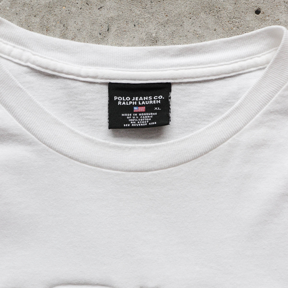 Polo Jeans Ralph Lauren Embossed Logo Tee – 90s (XL)