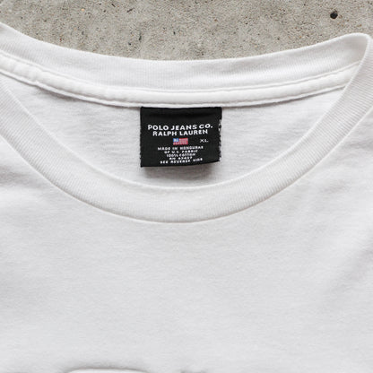 Polo Jeans Ralph Lauren Embossed Logo Tee – 90s (XL)