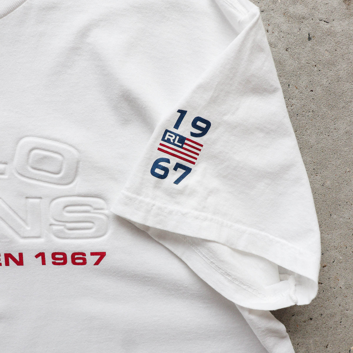 Polo Jeans Ralph Lauren Embossed Logo Tee – 90s (XL)
